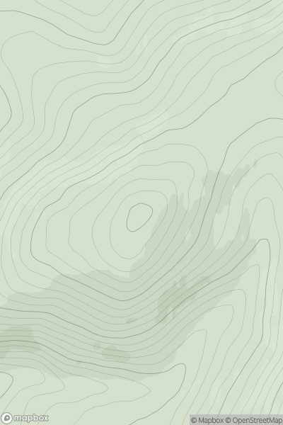 Thumbnail image for Carn a' Bhodaich [Tomintoul to Banff] showing contour plot for surrounding peak